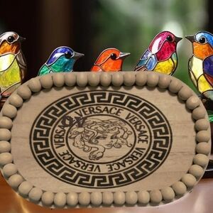 Medusa Greek laser engraved natural wood art piece